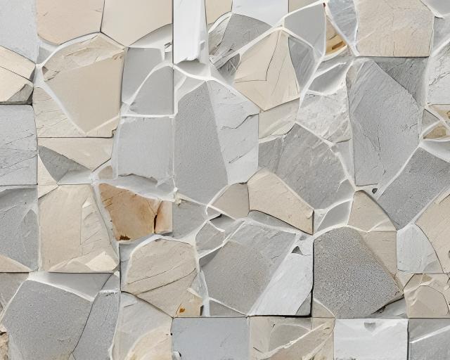 Cerámico tipo piedra natural colocado sobre muro de muestra con tonos minerales y textura irregular