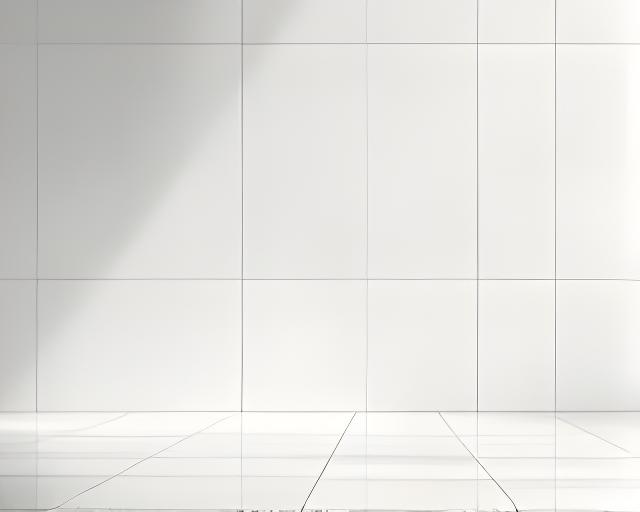 Revestimiento cerámico blanco minimalista en paños grandes con luz limpia y ambiente interior moderno